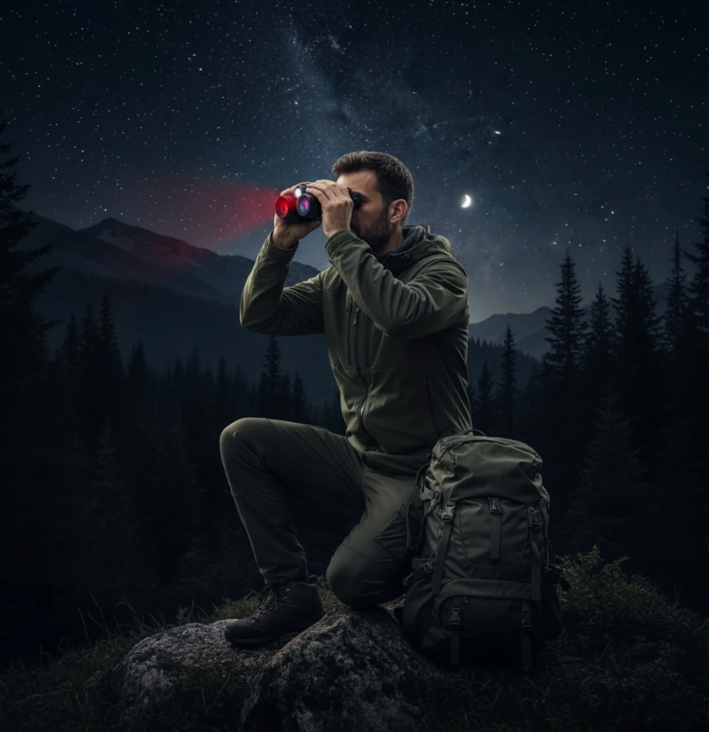 Jumelles Vision Nocturne 4K Écran 3” | IP65 | PrestigeVision