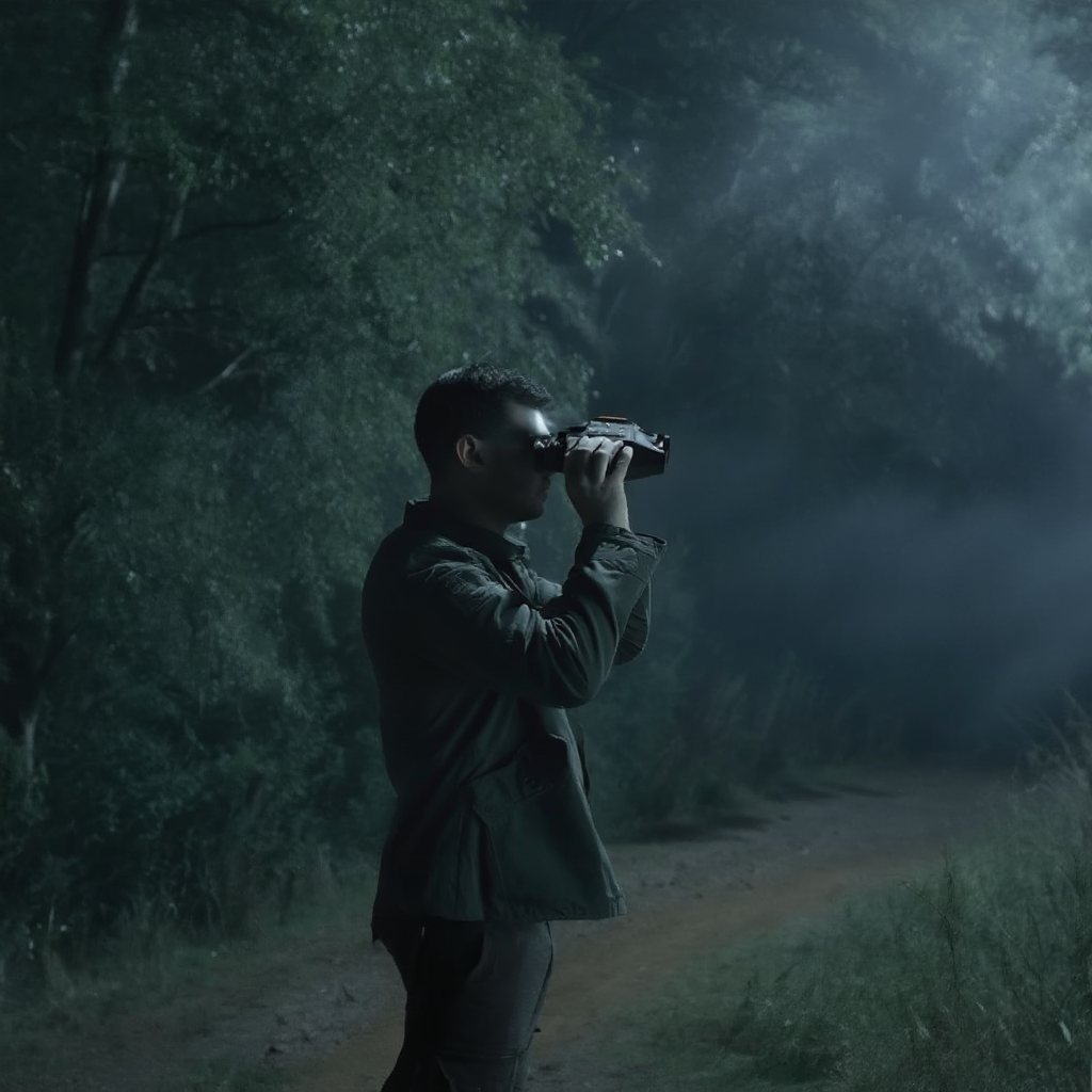 Jumelles Vision Nocturne 1080p | Infrarouge & Sangle Tête 1,54"